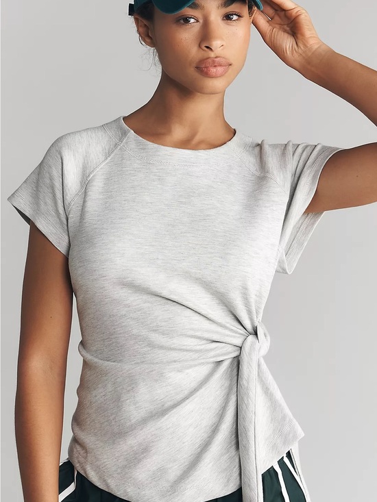 Anthropologie Tops - NWT Anthropologie Daily Practice Belted Short-Sleeve Pullover, Size XXS
